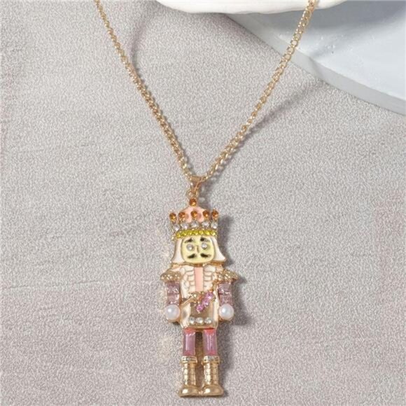 18K Gold-Plated Nutcracker Pendant Necklace - Picture 4 of 8